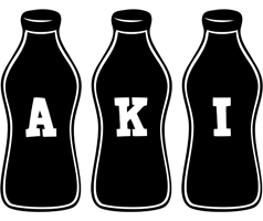 Aki bottle logo