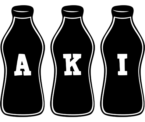 Aki bottle logo