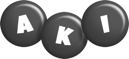 Aki candy-black logo