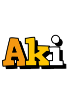 Aki cartoon logo