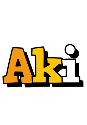 Aki cartoon logo