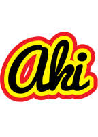 Aki flaming logo