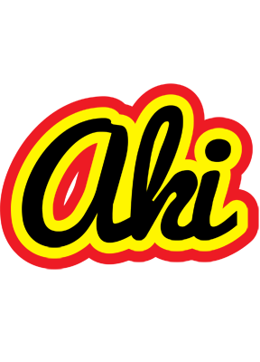 Aki flaming logo