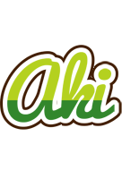 Aki golfing logo
