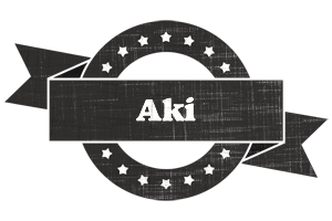 Aki grunge logo