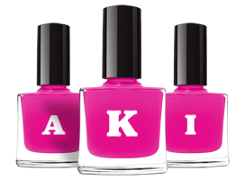 Aki nails logo