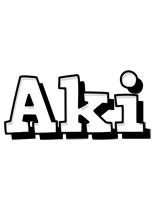 Aki snowing logo