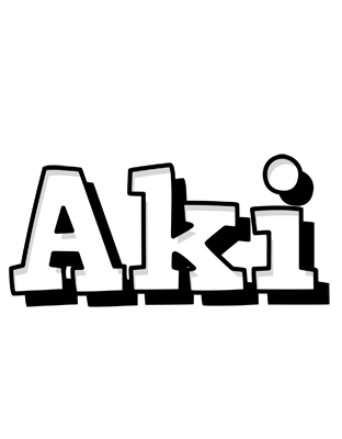Aki snowing logo