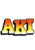 Aki sunset logo