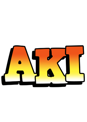 Aki sunset logo