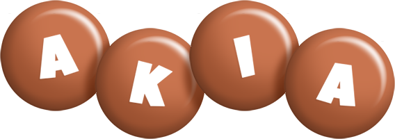 Akia candy-brown logo