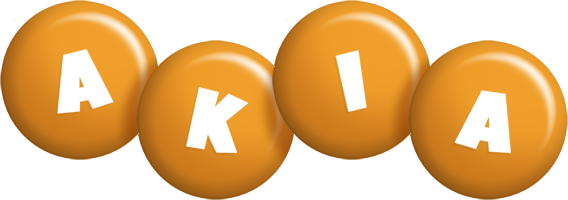 Akia candy-orange logo