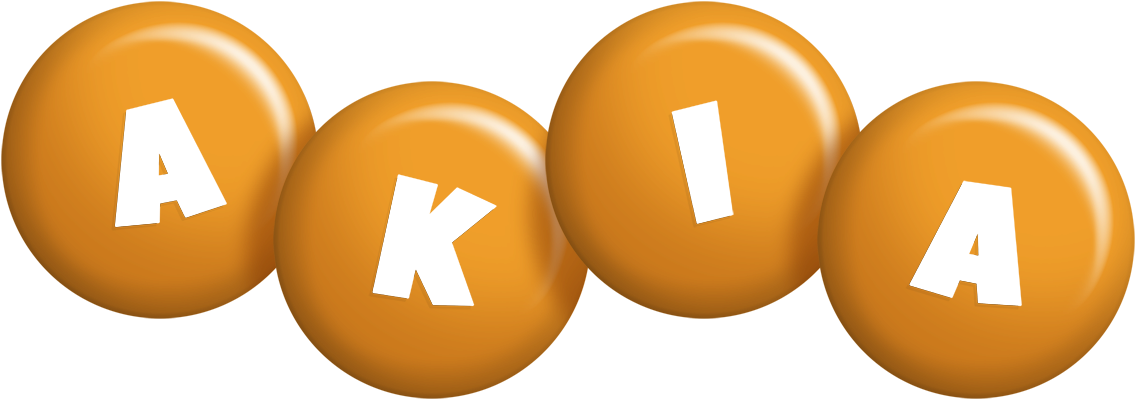Akia candy-orange logo