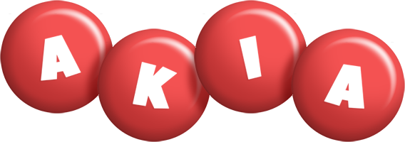 Akia candy-red logo