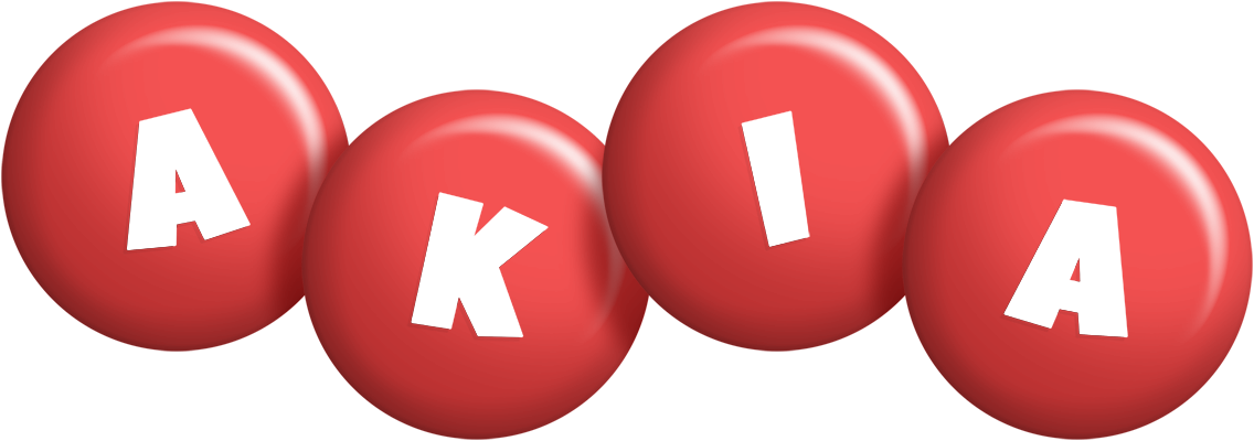 Akia candy-red logo