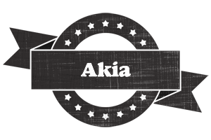 Akia grunge logo