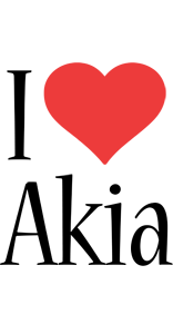 Akia i-love logo
