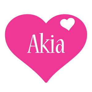 Akia love-heart logo