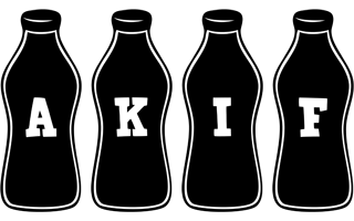 Akif bottle logo