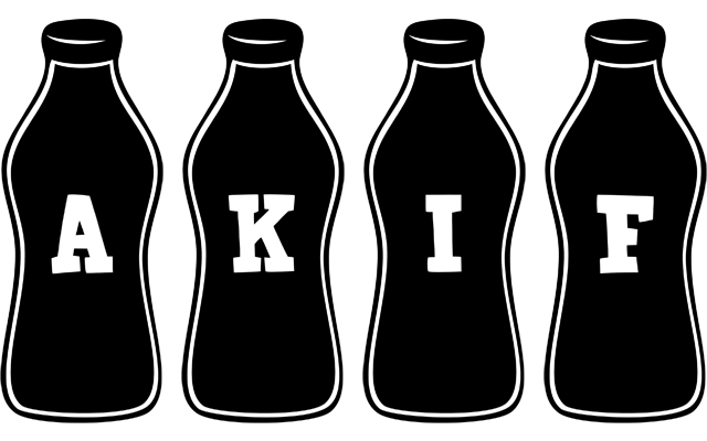 Akif bottle logo