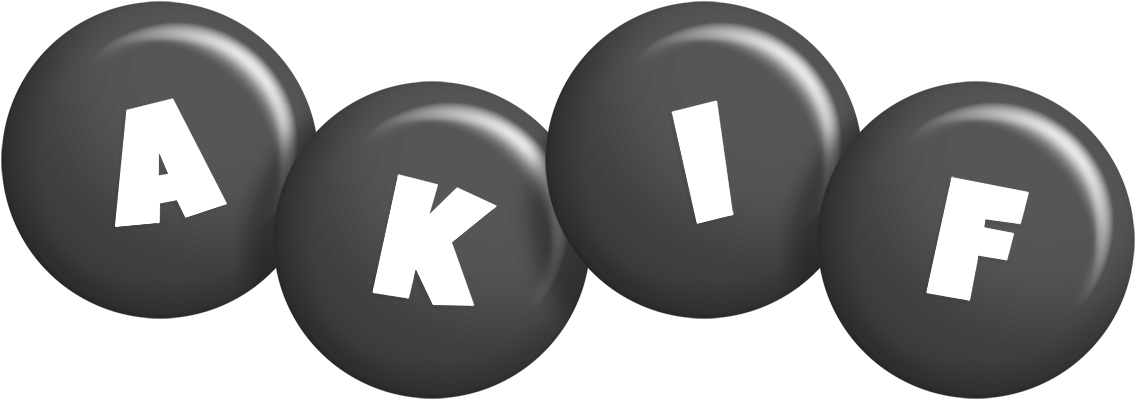 Akif candy-black logo