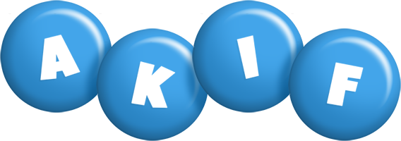 Akif candy-blue logo