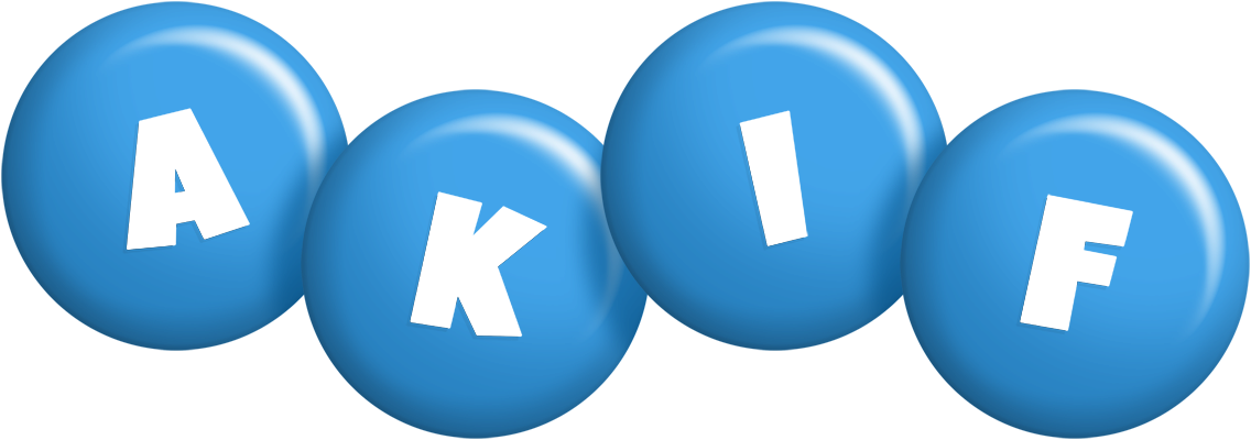Akif candy-blue logo