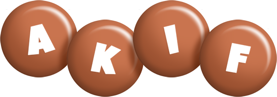 Akif candy-brown logo