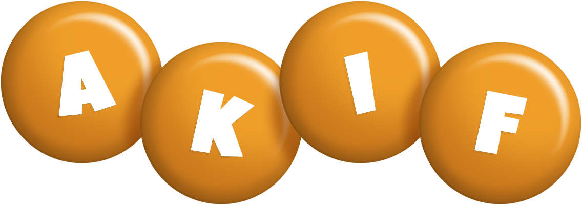 Akif candy-orange logo