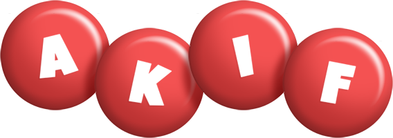 Akif candy-red logo