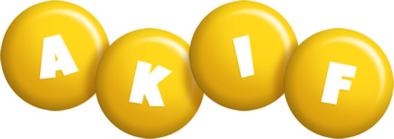 Akif candy-yellow logo
