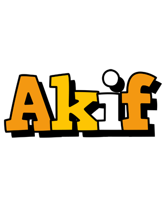Akif cartoon logo