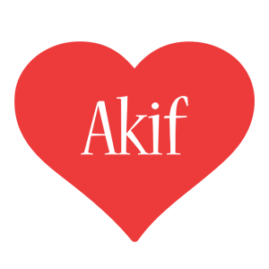 Akif love logo