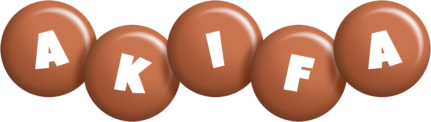 Akifa candy-brown logo