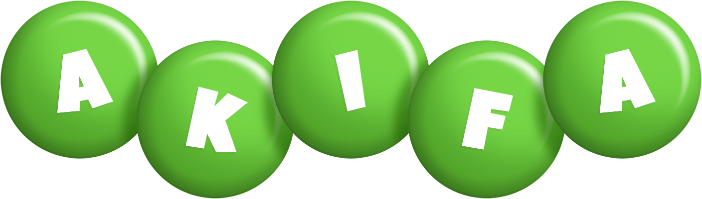 Akifa candy-green logo