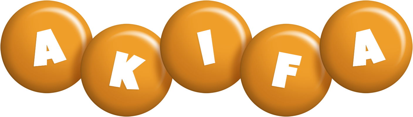 Akifa candy-orange logo
