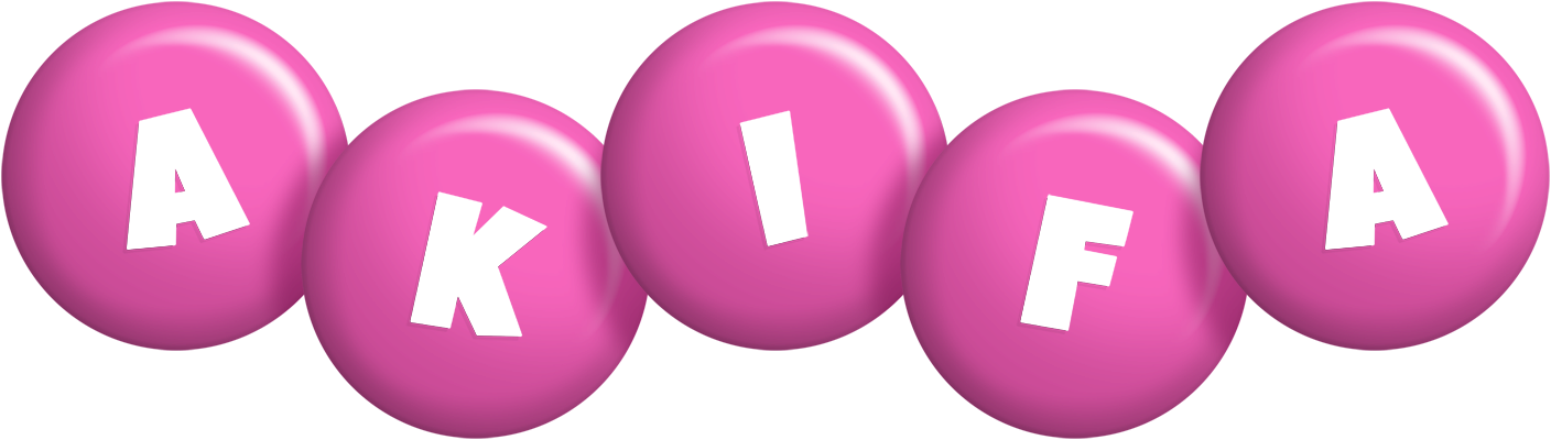 Akifa candy-pink logo