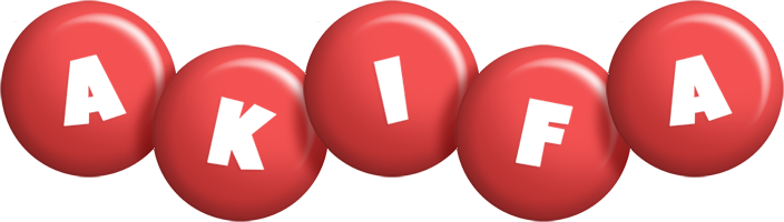 Akifa candy-red logo