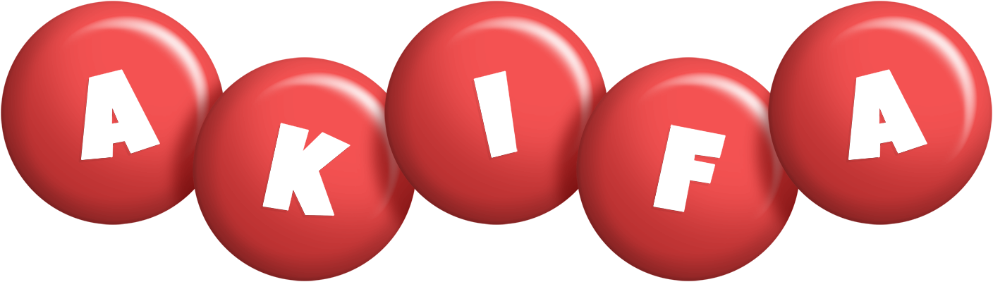 Akifa candy-red logo