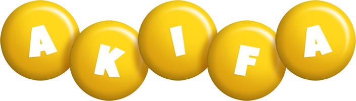 Akifa candy-yellow logo