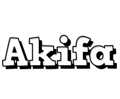 Akifa snowing logo