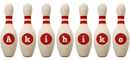 Akihiko bowling-pin logo