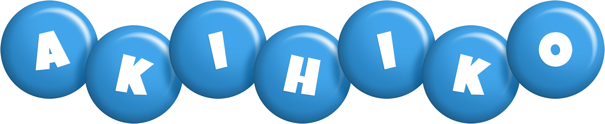 Akihiko candy-blue logo