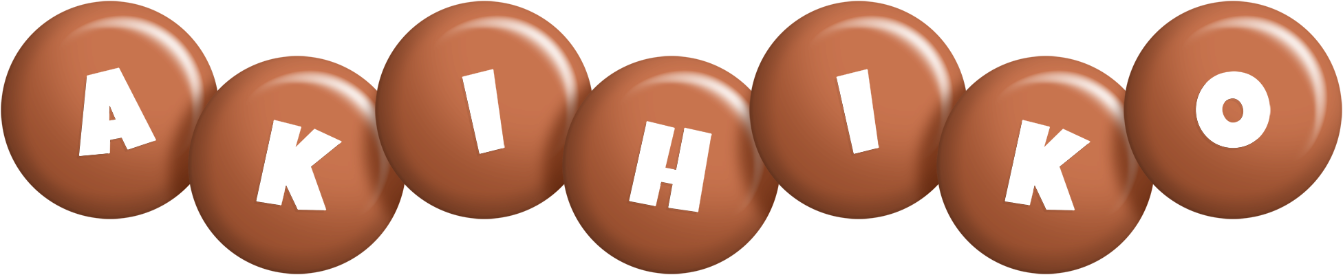 Akihiko candy-brown logo