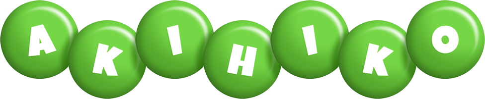 Akihiko candy-green logo
