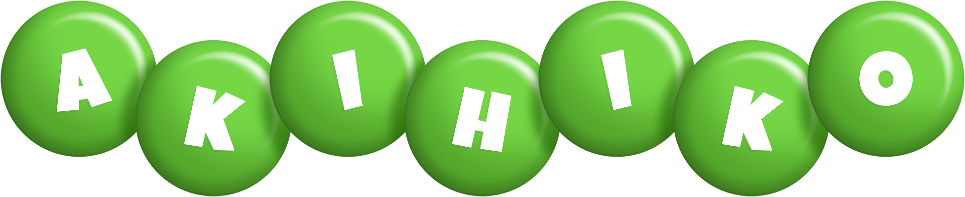 Akihiko candy-green logo
