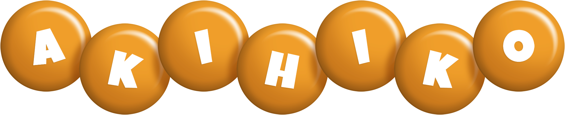 Akihiko candy-orange logo