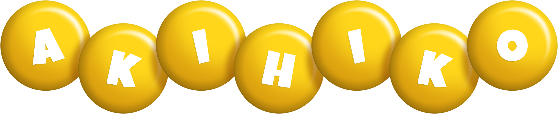 Akihiko candy-yellow logo