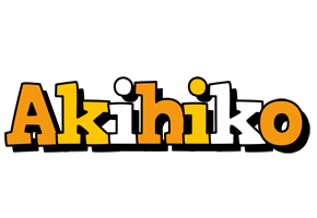 Akihiko cartoon logo