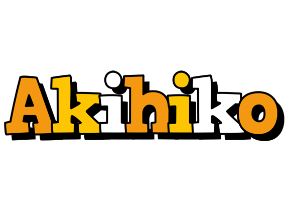 Akihiko cartoon logo